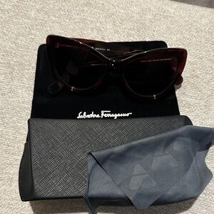 Salvatore Ferragamo Women's Burgundy Sunglasses